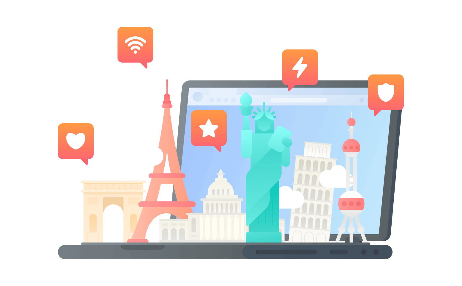在安道尔连接到中国的代理 - 翻回VPN